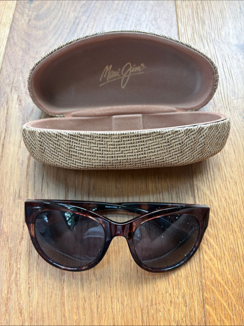 Maui Jim women’s MayaTortoise Frame Sunglasses with Dark Brown Lenses